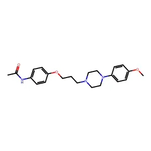 Acetamide, N-(4-(3-(4-(4-methoxyphenyl)-1-piperazinyl)propoxy)phenyl)- structure