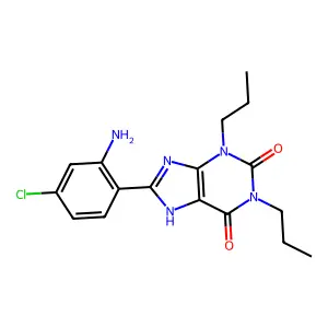 1,3-Dipropyl-8-(2-amino-4-chlorophenyl)xanthine structure