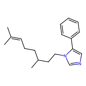1H-Imidazole, 1-(3,7-dimethyl-6-octenyl)-5-phenyl- structure