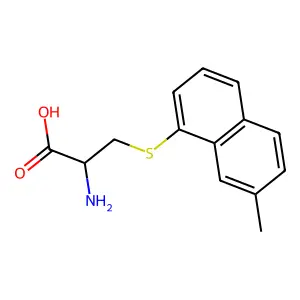 L-Cysteine, S-(7-methyl-1-naphthalenyl)- structure