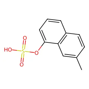7-甲基-1-萘酚硫酸氢酯 structure