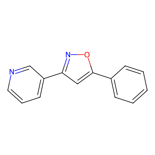 5-Phenyl-3-(pyridin-3-yl)isoxazole structure