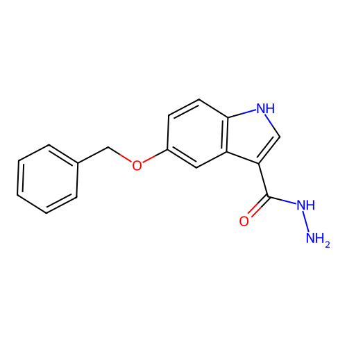 5-(苄氧基)-1H-吲哚-3-甲酰肼 structure