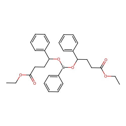 4,14-Dioxo-7,9,11-triphenyl-3,8,10,15-tetraoxa-9-silaheptadecan-9-yl structure