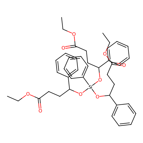 4,4',4''-((Phenylsilylidyne)trioxy)tris(4-phenylbutyric acid) triethyl ester structure
