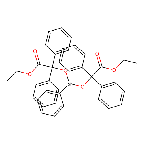 3,5,8-Trioxa-4-siladecanoic acid, 7-oxo-2,2,4,6,6-pentaphenyl-, ethyl ester structure