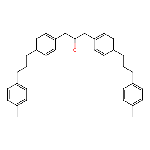 1,3-Bis{4-[3-(4-methylphenyl)propyl]phenyl}acetone structure