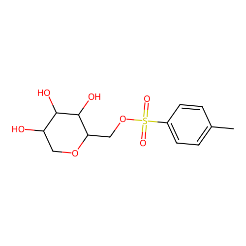 (3,4,5-Trihydroxyoxan-2-yl)methyl 4-methylbenzenesulfonate structure