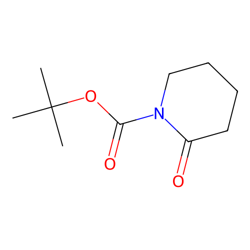 tert-Butyl 2-oxopiperidine-1-carboxylate structure