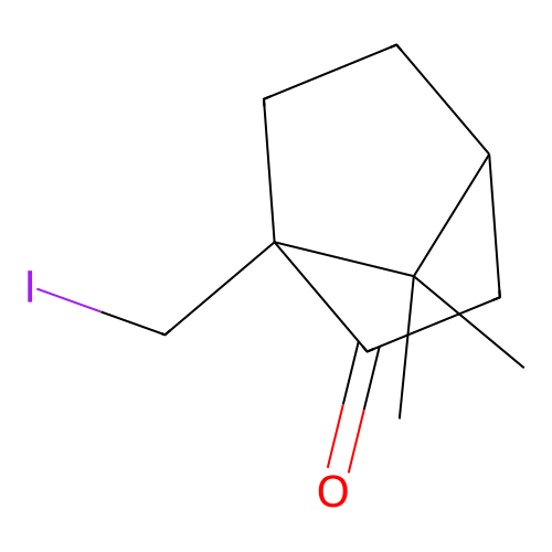 1-(Iodomethyl)-7,7-dimethylbicyclo[2.2.1]heptan-2-one structure