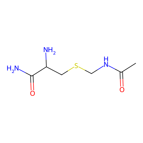 3-(Acetamidomethylsulfanyl)-2-aminopropanamide structure