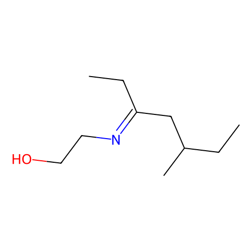 2-[(1-Ethyl-3-methylpentylidene)amino]ethanol structure
