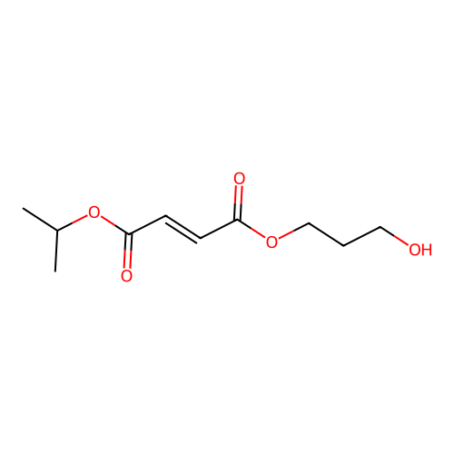 1-O-(3-hydroxypropyl) 4-O-propan-2-yl but-2-enedioate structure
