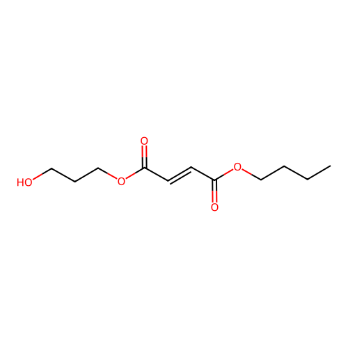 1-O-butyl 4-O-(3-hydroxypropyl) but-2-enedioate structure