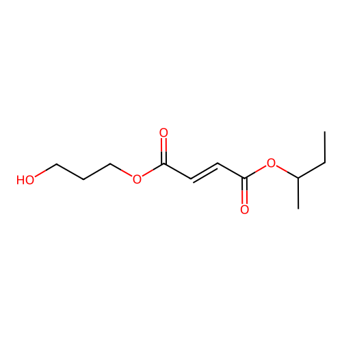 4-O-butan-2-yl 1-O-(3-hydroxypropyl) but-2-enedioate structure