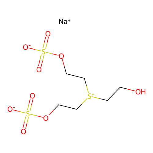 Sodium 2-[(2-hydroxyethyl)[2-(sulphonatooxy)ethyl]sulphonio]ethyl sulphate structure