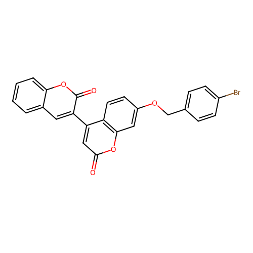 7'-[(4-bromobenzyl)oxy]-2H,2'H-3,4'-bichromene-2,2'-dione structure