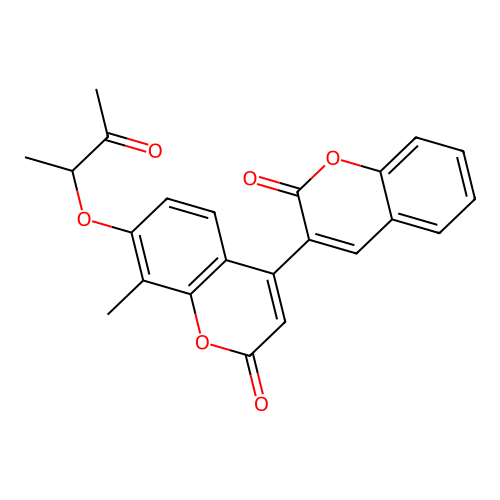 8-methyl-7-(1-methyl-2-oxopropoxy)-4-(2-oxo-2H-chromen-3-yl)-2H-chromen-2-one structure