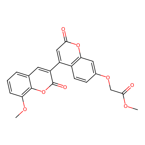 Methyl 2-[4-(8-methoxy-2-oxochromen-3-yl)-2-oxochromen-7-yl]oxyacetate structure