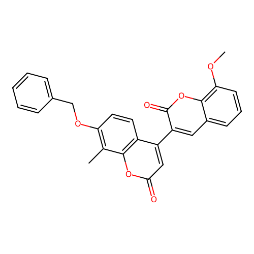 7'-(benzyloxy)-8-methoxy-8'-methyl-2H,2'H-[3,4'-bichromene]-2,2'-dione structure