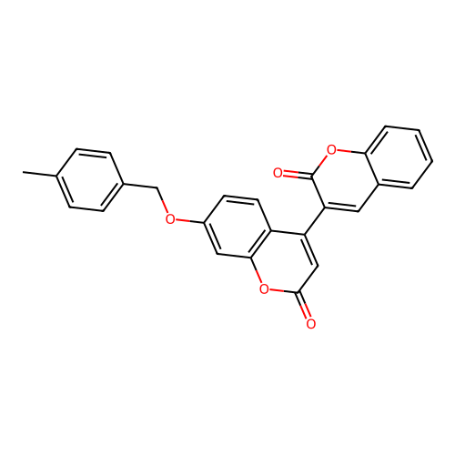 7'-((4-methylbenzyl)oxy)-2H,2'H-[3,4'-bichromene]-2,2'-dione structure
