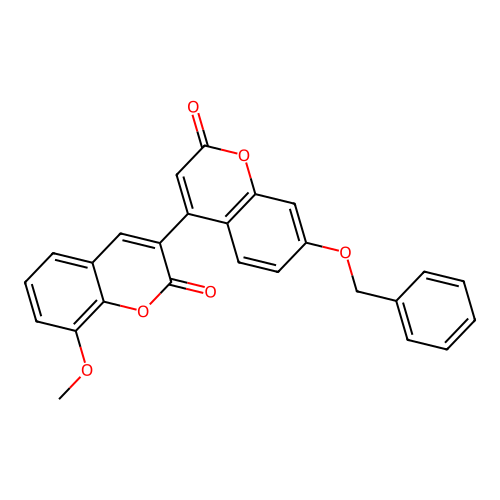 7'-(benzyloxy)-8-methoxy-2H,2'H-[3,4'-bichromene]-2,2'-dione structure