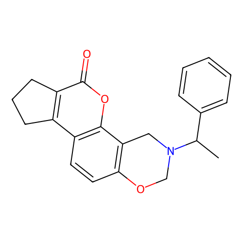 C22H21NO3 structure