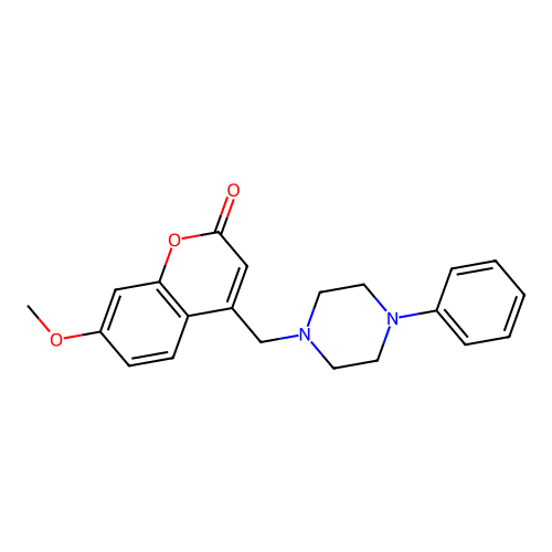 7-Methoxy-4-[(4-phenylpiperazin-1-yl)methyl]chromen-2-one structure