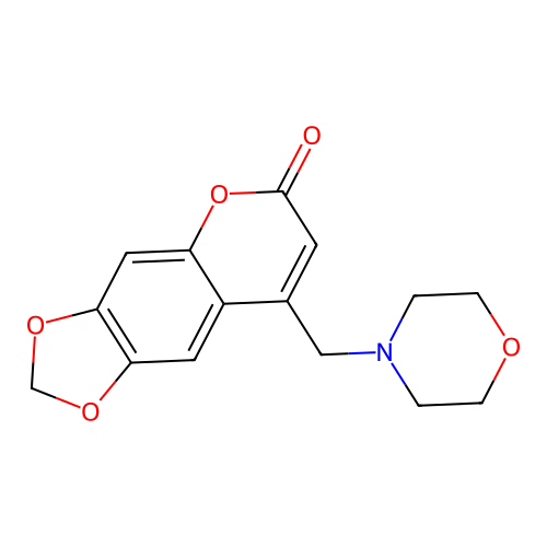 8-(morpholinomethyl)-6H-[1,3]dioxolo[4,5-g]chromen-6-one structure