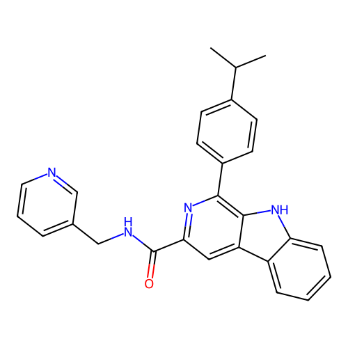 1-(4-ISOPROPYLPHENYL)-N-(PYRIDIN-3-YLMETHYL)-9H-PYRIDO[3,4-B]INDOLE-3-CARBOXAMIDE structure