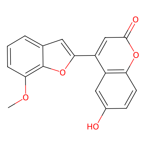 6-Hydroxy-4-(7-methoxy-1-benzofuran-2-yl)chromen-2-one structure