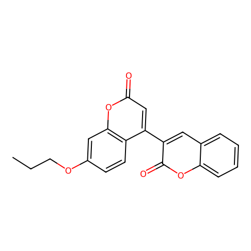7'-propoxy-2H,2'H-[3,4'-bichromene]-2,2'-dione structure