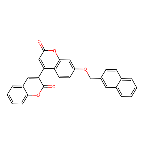 7'-(naphthalen-2-ylmethoxy)-2H,2'H-[3,4'-bichromene]-2,2'-dione structure