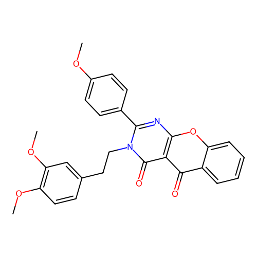 3-(3,4-dimethoxyphenethyl)-2-(4-methoxyphenyl)-3H-chromeno[2,3-d]pyrimidine-4,5-dione structure