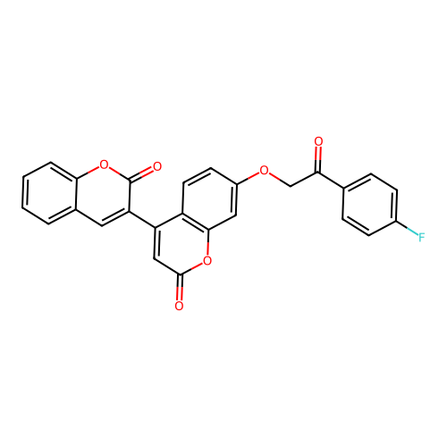 7-[2-(4-fluorophenyl)-2-oxoethoxy]-4-(2-oxo-2H-chromen-3-yl)-2H-chromen-2-one structure
