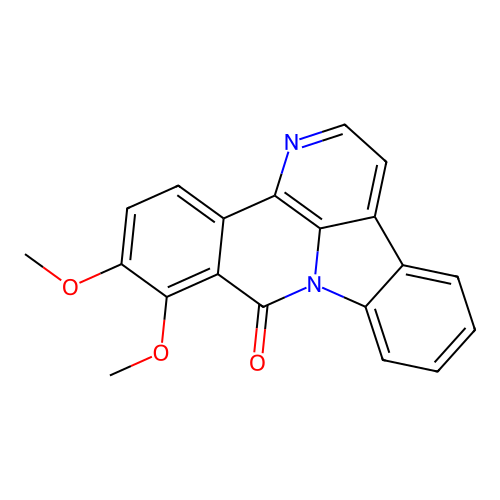 10,11-dimethoxy-9H-benzo[c]indolo[3,2,1-ij][1,5]naphthyridin-9-one structure