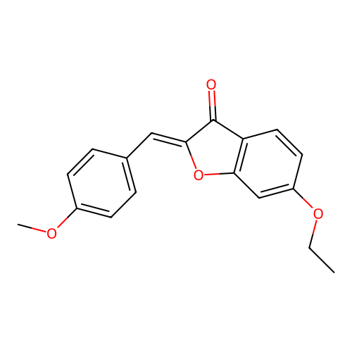 (Z)-6-ethoxy-2-(4-methoxybenzylidene)benzofuran-3(2H)-one structure