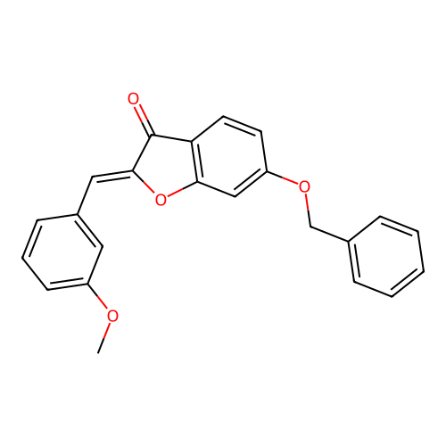 (Z)-6-(benzyloxy)-2-(3-methoxybenzylidene)benzofuran-3(2H)-one structure