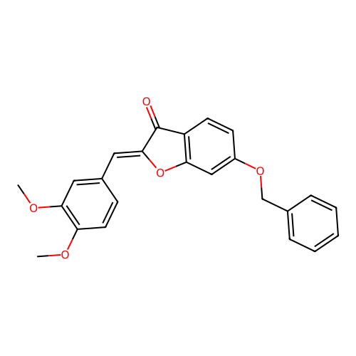 2-[(3,4-Dimethoxyphenyl)methylene]-6-(phenylmethoxy)benzo[b]furan-3-one structure