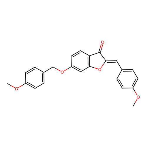 6-[(4-Methoxyphenyl)methoxy]-2-[(4-methoxyphenyl)methylene]benzo[b]furan-3-one structure