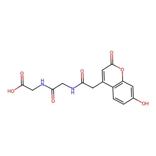 2-(2-(2-(7-hydroxy-2-oxo-2H-chromen-4-yl)acetamido)acetamido)acetic acid structure