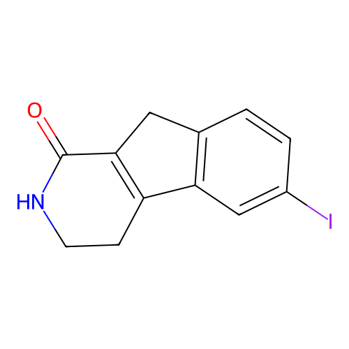 6-iodo-2,3,4,9-tetrahydro-1H-indeno[2,1-c]pyridin-1-one structure