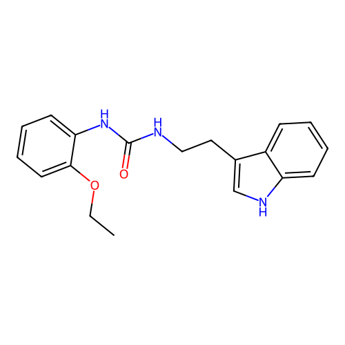 1-(2-ethoxyphenyl)-3-[2-(1H-indol-3-yl)ethyl]urea structure
