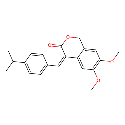 4-(4-Isopropylbenzylidene)-6,7-dimethoxyisochroman-3-one structure