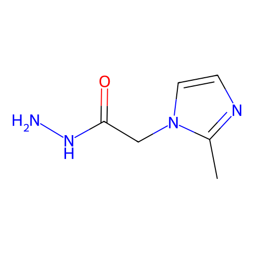 2-(2-methyl-1H-imidazol-1-yl)acetohydrazide structure