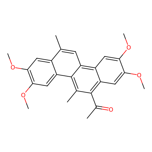 1-(2,3,8,9-Tetramethoxy-5,12-dimethylchrysen-6-yl)ethanone structure