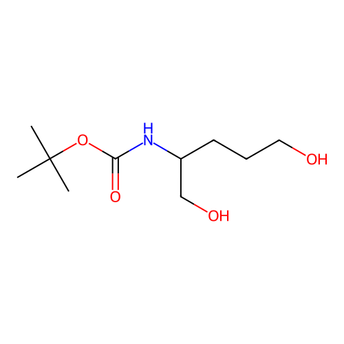 Tert-butyl 1,5-dihydroxypentan-2-ylcarbamate structure