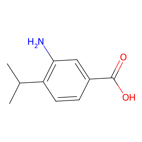 3-氨基-4-异丙基苯甲酸 structure