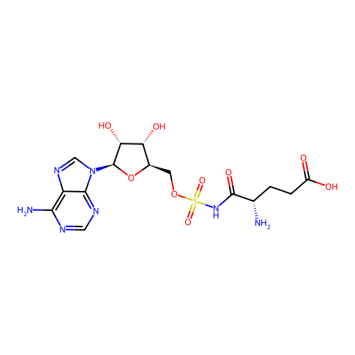 O5'-(L-Glutamyl-sulfamoyl)-adenosine structure