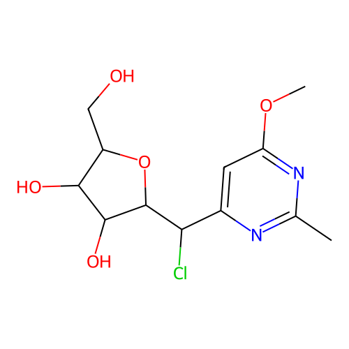 2-[chloro-(6-methoxy-2-methylpyrimidin-4-yl)methyl]-5-(hydro structure